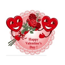 ZuHVal Foaie zahar Happy Valentines 29x20cm